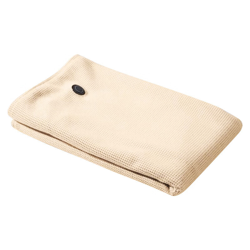 温诗欧电加热暖身毯子电加热披肩毯冬季保温毯可水洗电热毯三档控温保暖 雪花杏+10000毫安充电宝 150cm*80cm