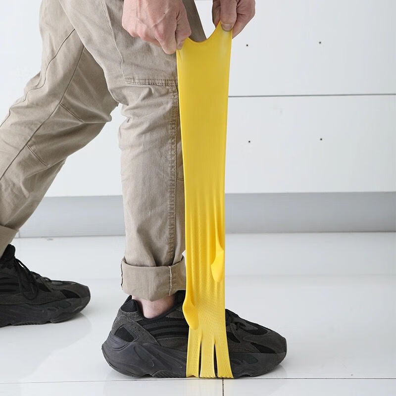 乐彼【厂家直发】牛筋乳胶皮橡胶手套劳保耐用洗衣洗碗手套女家用防水 牛筋洗碗手套【S码】5双