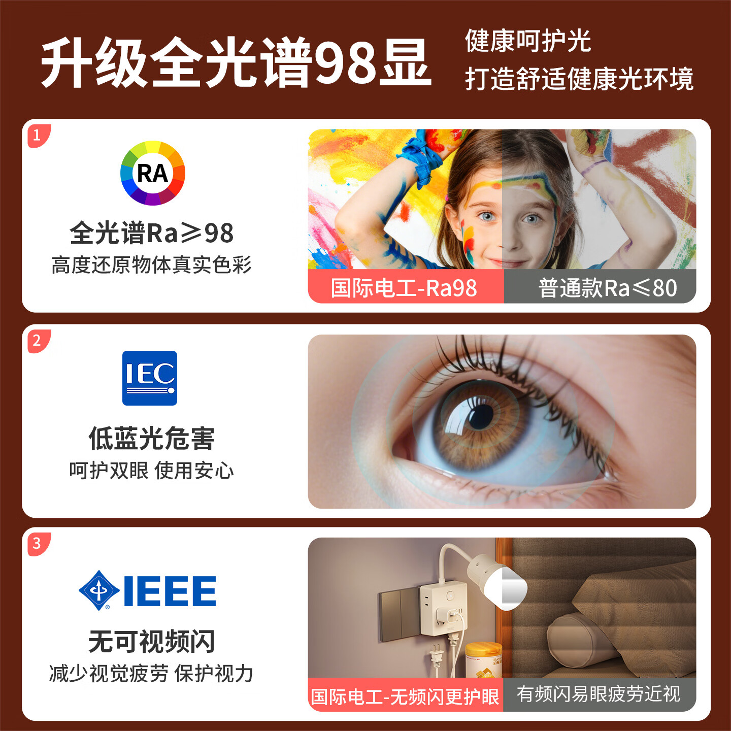 国际电工（FDD）一转六拓展扩展插座卧室床头书桌多功能全光谱小夜灯直插式转换插 【常规款】一转六扩展插座（4.5W全光谱护眼）