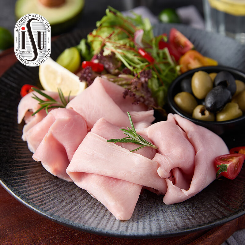 ISU御尊火腿即食火腿片三明治火腿早餐肉早餐三明治经典即食100g 火腿组合300g(御尊+布拉格+法式)