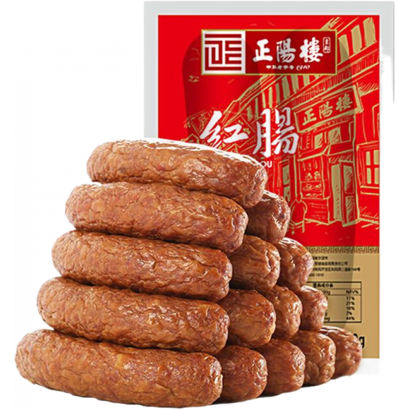 正陽樓哈爾濱紅腸400g/袋 東北特產(chǎn)香腸臘腸網(wǎng)紅零食 哈爾濱紅腸400g*1袋