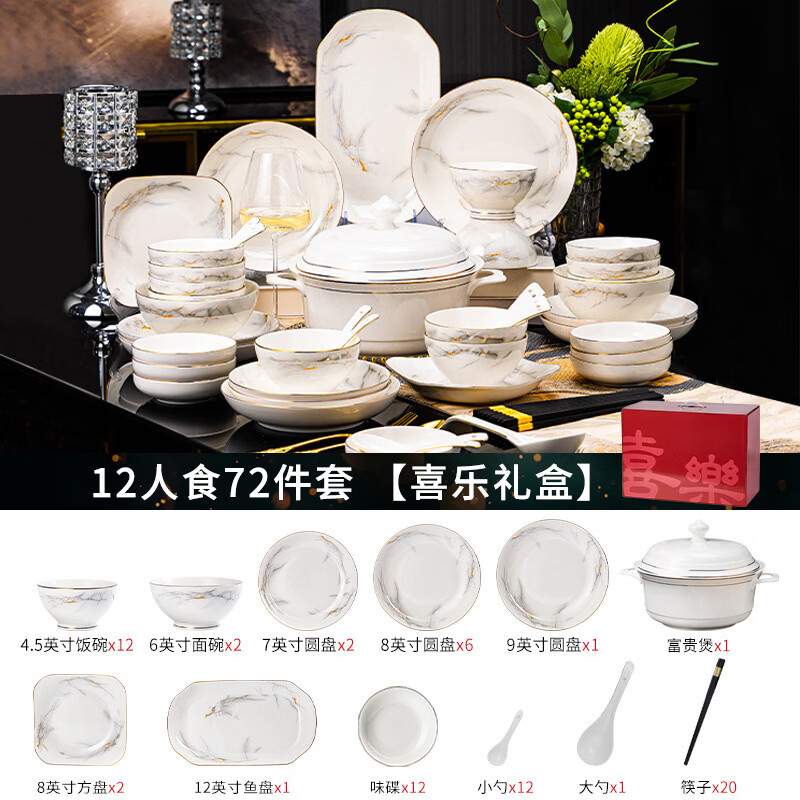 ���������װ����2025�¿����ݸз��뾰�����մɲ;����̼�����װ 12��ʳ(������)������С� 72���� ��������