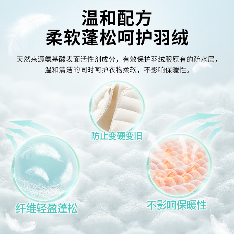 立白羽绒服洗衣液去渍不伤衣物去渍套装 羽绒服洗衣液100g*2+大师液100g