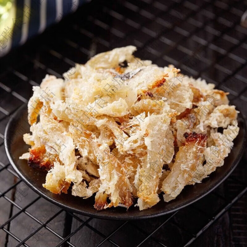 海庭则品1000g碳烤红烧模拟蟹肉香甜烤鱼肉500g山东特产烤鳕鱼带刺海鲜零 鳕鱼肉有刺款500g*1袋