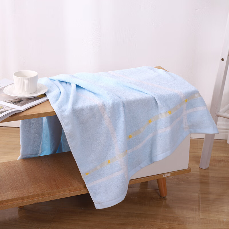 内野（UCHINO）纯棉浴巾洗澡吸水大浴巾家用裹巾毛巾三件套TK 1浴巾2面巾三件套-蓝色