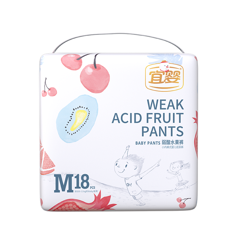 宜婴迷你小包装尿不湿 多尺码可选 水果裤拉拉裤裤M18片【6-11kg】怎么样,好用不?
