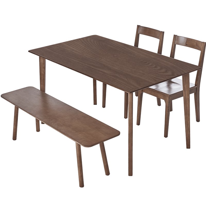 8H餐桌椅 小米Tree简约全实木餐桌椅组合 餐桌餐椅套装 餐厅家具组合 原木色 餐椅*2