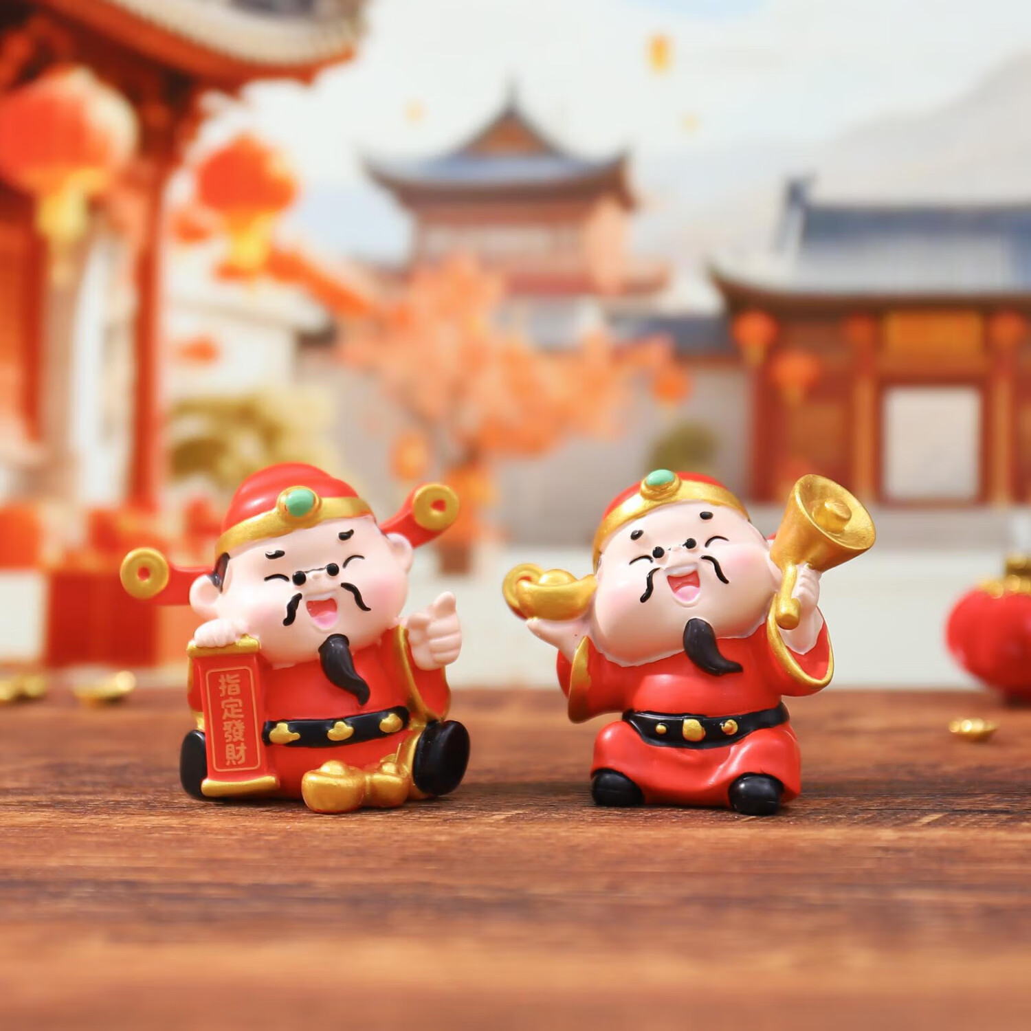 兰比嘟新款財神驾到盲盒马年吉祥物装饰品办公室桌面摆件新年礼物伴手礼 财神驾到盲盒【随机1个】