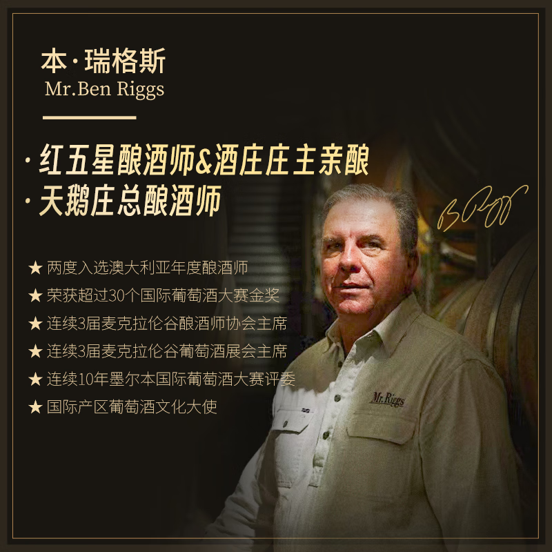 天鹅庄澳大利亚原瓶进口红酒赤霞珠干红葡萄酒 750ML送礼礼物 领事赤霞珠 750ML*2瓶