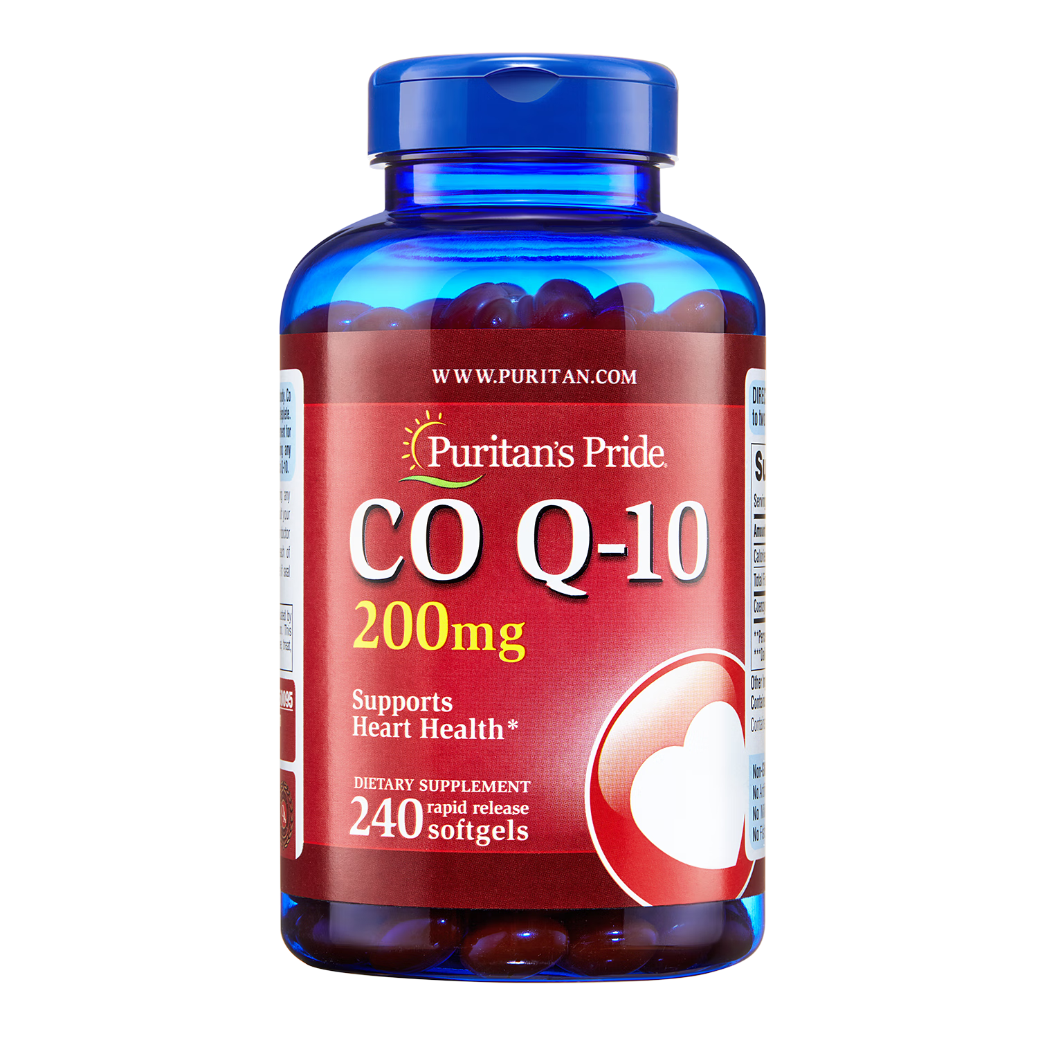 普丽普莱辅酶Q10 200mg*240粒 高含量保护心脏心脑血管 美国进口