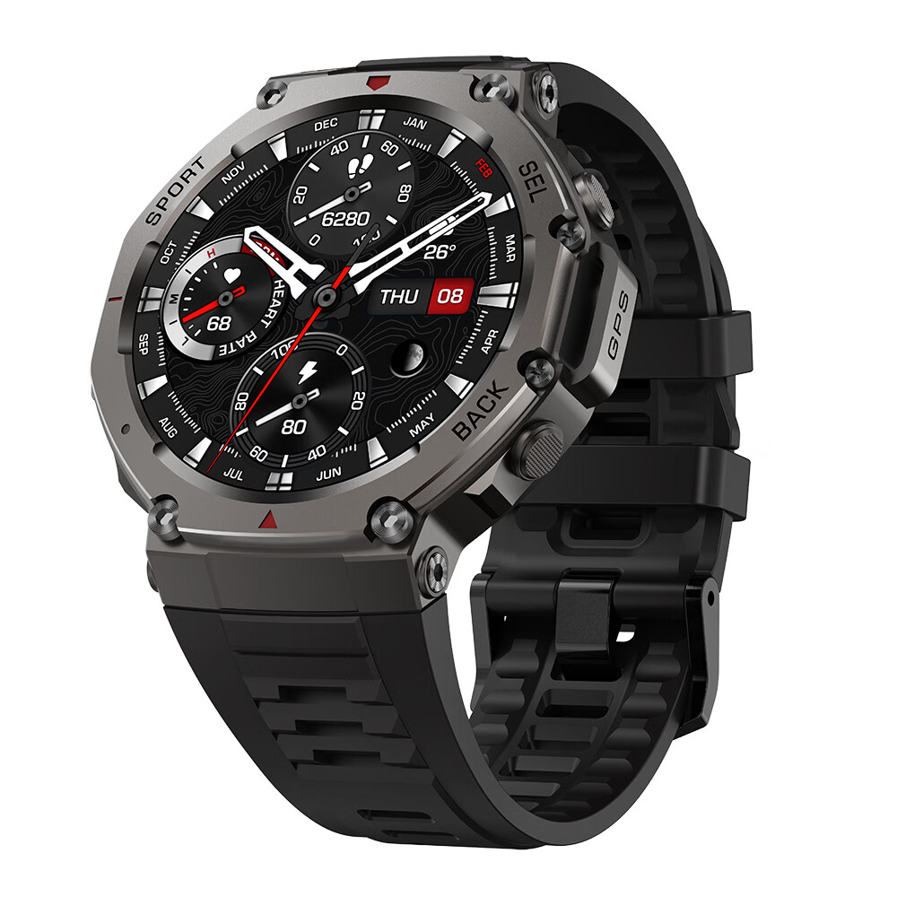 NINEWINDDM58 GPS50米深度防水游泳跑步多功能数据监测户外运动手表  DM58#红色 GPS+50米深度防水+通话+指南针