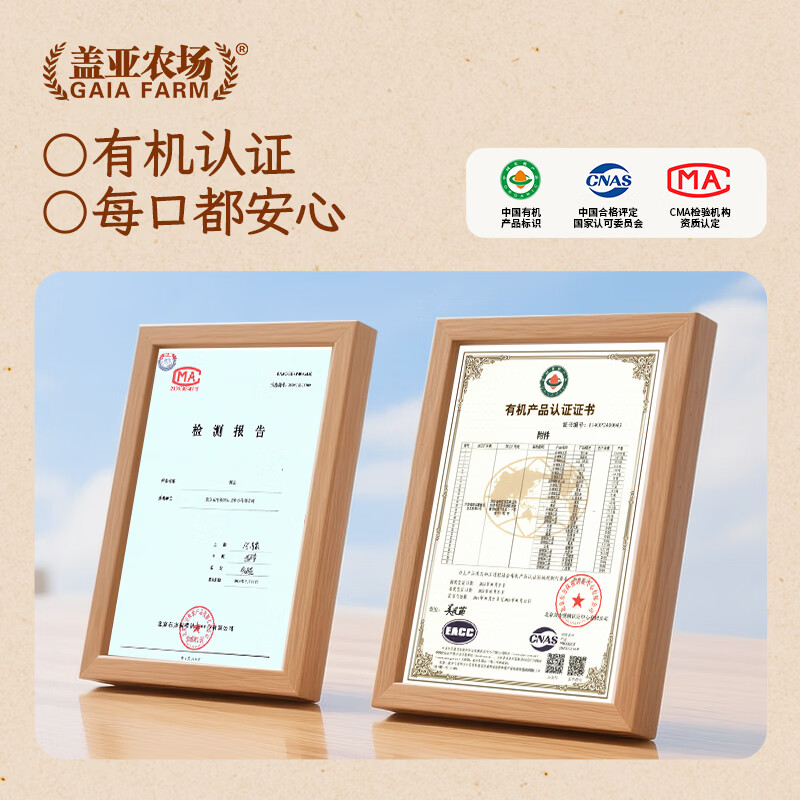 盖亚农场(Gaia Farm) 有机黑豆 五谷杂粮豆 绿芯黑豆可打豆浆 无染色 有机黑豆1kg*1罐