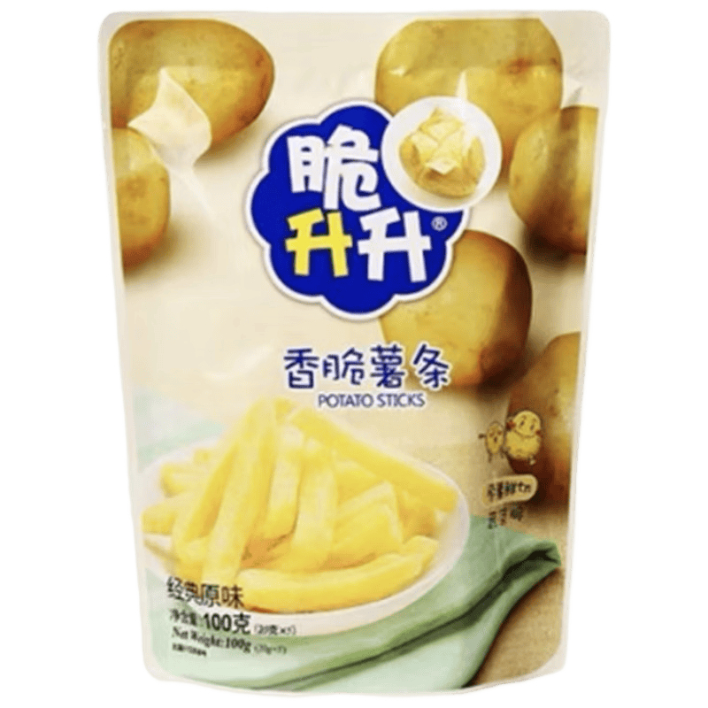 脆升升薯条原味100g*3包休闲解馋零食膨化食品小吃【临期清仓】