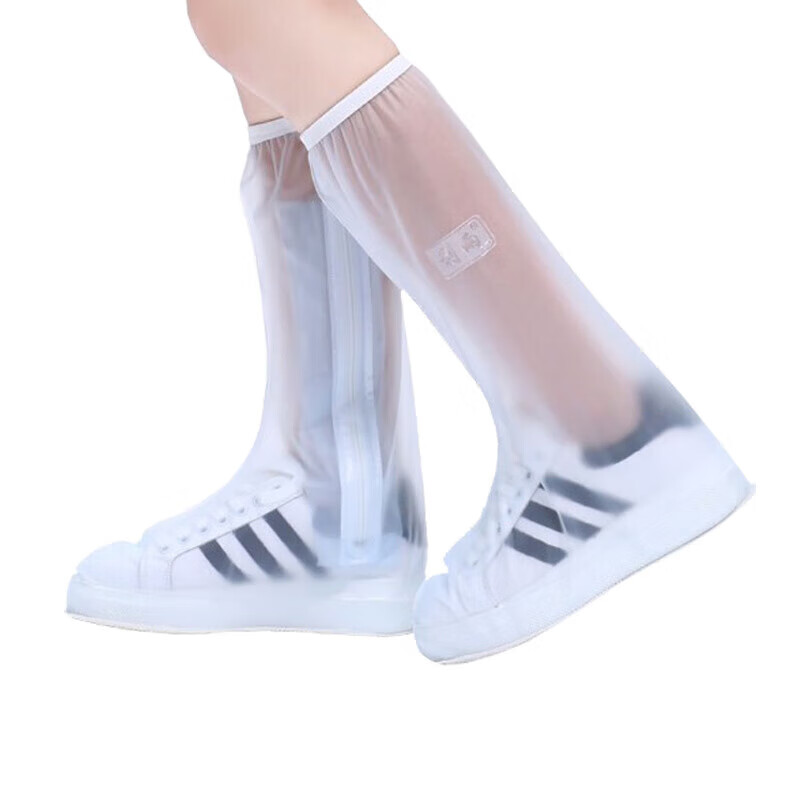 【优选好物】高筒加厚款鞋套防水雨天男女通用防雨鞋套防滑加厚耐 咖啡色普通款 L码适合38-39