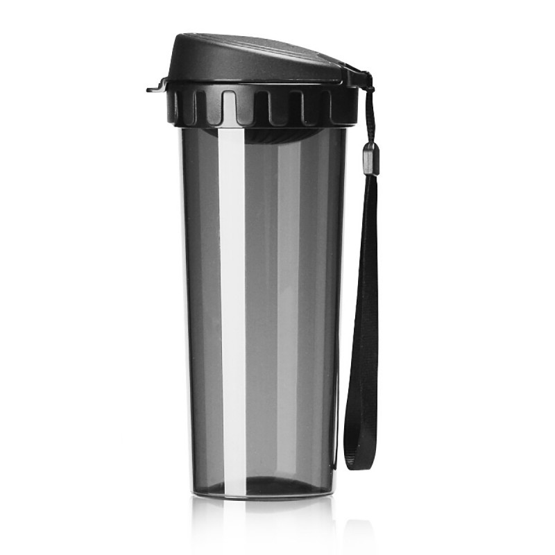 特百惠（Tupperware）塑料水杯男女生运动杯子便携防漏带茶隔大容量 500mI 酷炫黑高性价比高么？