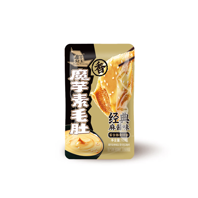 洽洽魔芋爽多口味组合公主素毛肚千层肚川香麻辣味麻酱味甜辣味零食 麻酱味10g*40袋