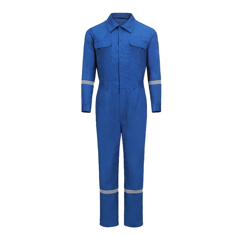 優(yōu)普泰阻燃防靜電連體服汽修石油化工夏季連體工作服 寶藍(lán)色 備注