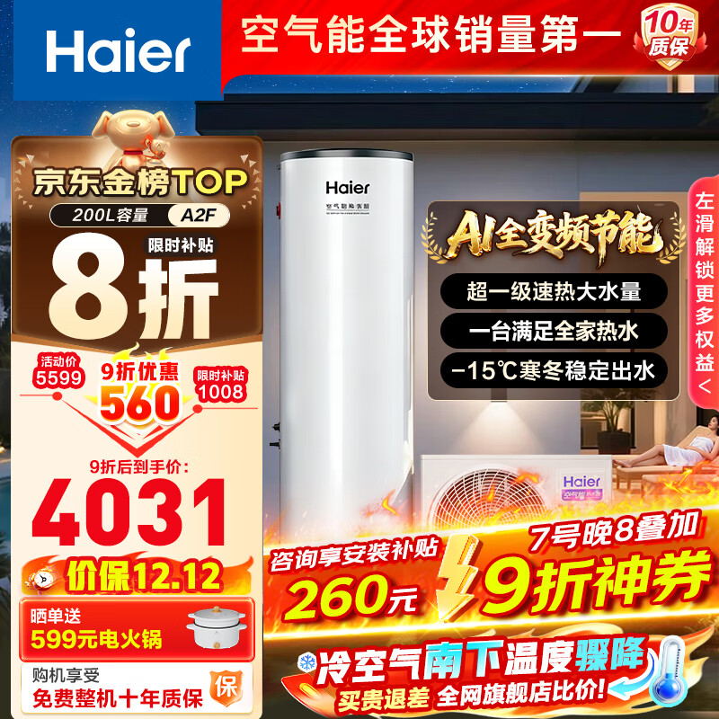 Haierˮ200ñƵ縨һЧȱŰװѯͷ8ۡA2F 200LAIܱƵȫϴA2F 4008.89Ԫ