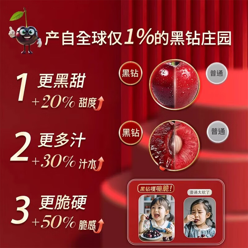 江南沐汐智利车厘子【JD顺丰-多地次日达】进口4J级樱桃水果原箱礼盒 5斤(净重) 巨无霸3J 单果30-32mm