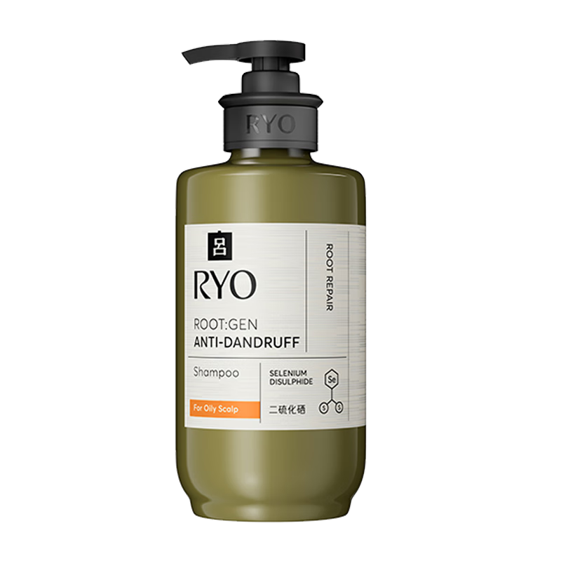 吕（Ryo）橄榄吕去屑控油橙标洗发水350ml 含二硫化硒抑屑止痒舒缓头皮蓬松