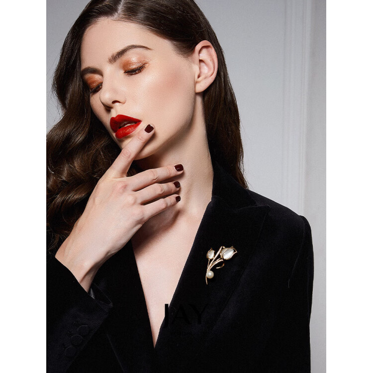 Jay采購(gòu)產(chǎn)品郁金香胸針，高端女性胸花，西裝別針，服裝領(lǐng)別針，母親