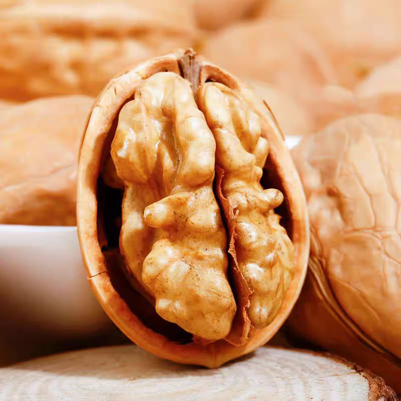 陕西纸皮核桃新货核桃薄皮原味果新鲜水果整箱 纸皮核桃精选500g严选装 新鲜