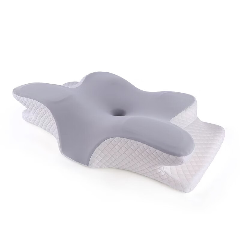ZSVIP 足淑德国孕妇助眠枕头记忆棉家用矫正睡姿专用不塌陷止鼾神器护颈椎枕 分区护颈助眠枕【新升级2.0】天空蓝