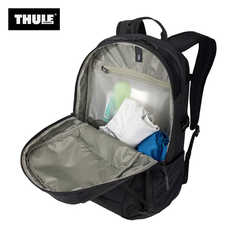 拓乐(THULE)瑞典前途EnRoute登山旅行徒步双肩包 多收纳城市轻户外电脑包北欧 23L-黑色
