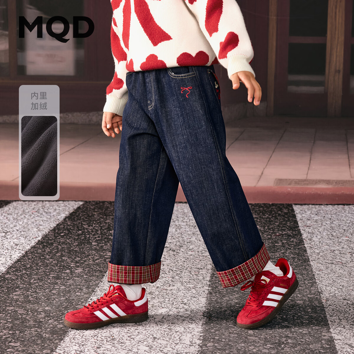 �����MQDŮͯ25���¿�ֱͲ������ֱ���ƾ����������ţ�п� ԭţ��ɫ 160