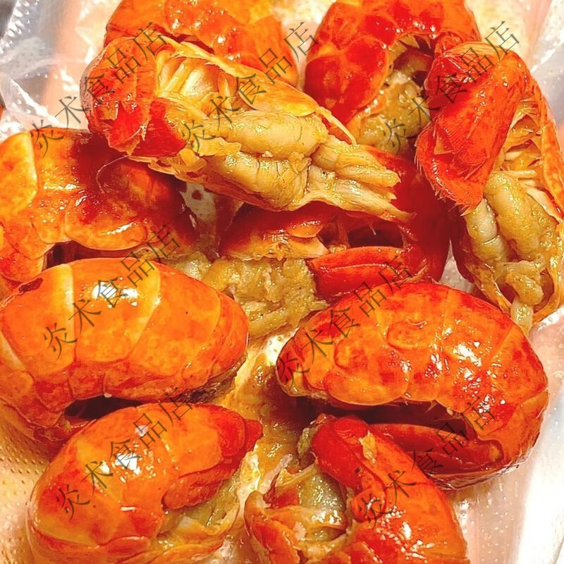 爆牌爆汁虾尾麻辣鲜香油爆龙虾网红追剧宿舍囤货开袋即食小零食 混合味【香辣 麻辣】100只虾尾