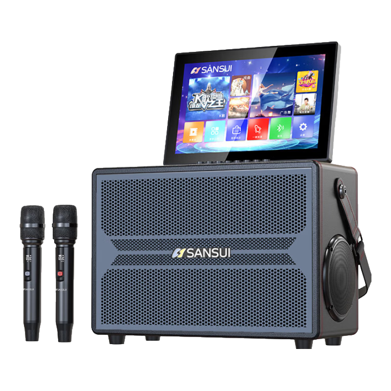 山水（SANSUI）家庭ktv音響套裝2026新款移動(dòng)便攜戶外K歌廣場(chǎng)舞視頻點(diǎn)歌機(jī)卡拉ok功放設(shè)備戶外一體機(jī)藍(lán)牙音響 E90PLUS旗艦版【+拉桿包+支架】 智能AI語(yǔ)音正版點(diǎn)歌機(jī)