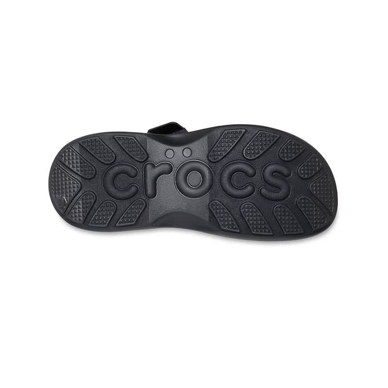 卡骆驰(CROCS)2026春季新款嗖酷双跟带凉鞋时尚休闲舒适花园鞋女鞋|212861 黑色-001(含智必星) 36 /37(230mm)