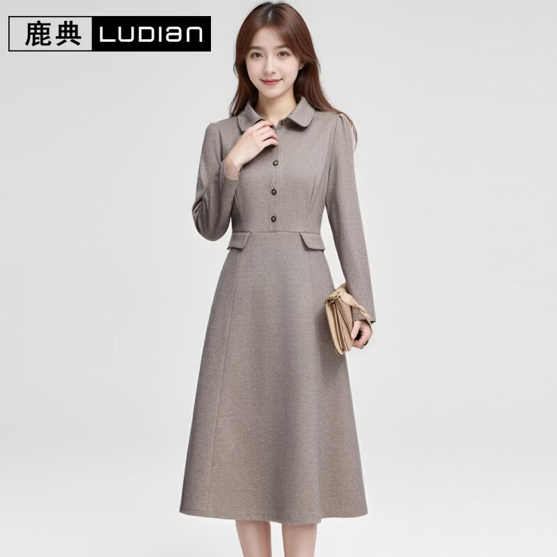 ¹�䣨LUDIan������ȹŮ֪�Ը߼���װ�촺���¿���������A��ȹ ��ɫ 2XL