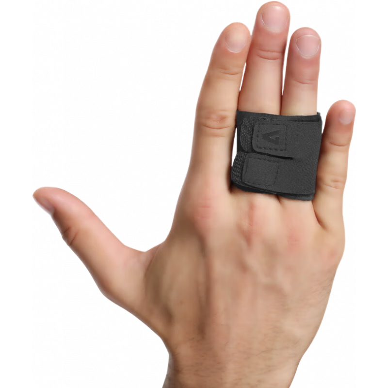 奧力克斯（AOLIKES）籃球指套薄綁帶護(hù)雙指排球運(yùn)動(dòng)護(hù)指護(hù)傷指關(guān)節(jié)受傷固定手指保護(hù)套 單祇(雙指纏繞款) M_適合手指圍4.5-6.5厘米