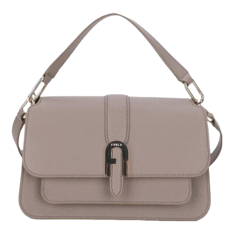 芙拉（FURLA）【情人節(jié)禮物】MIASOFIA牛皮小號女士百搭手提包斜挎包輕奢時髦 巖石灰 S