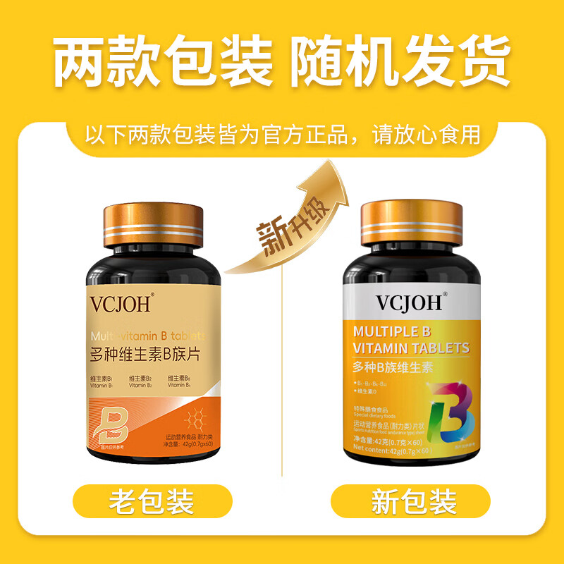 Hong Kong VCJOH Limited多种维生素B族片VB复合多维B1B2vc维生素c男女加班熬夜补充维生素 3瓶（全面补充，焕新活力）