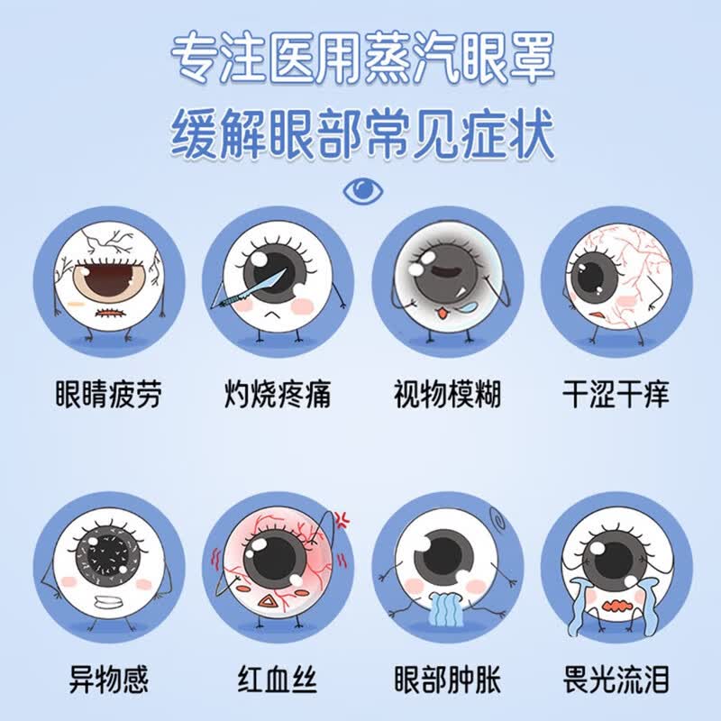 康复之家 蒸汽眼罩干眼症热敷医用眼部发热贴缓解眼睛疲劳干涩无香型 【轻度干眼症】3盒共30贴