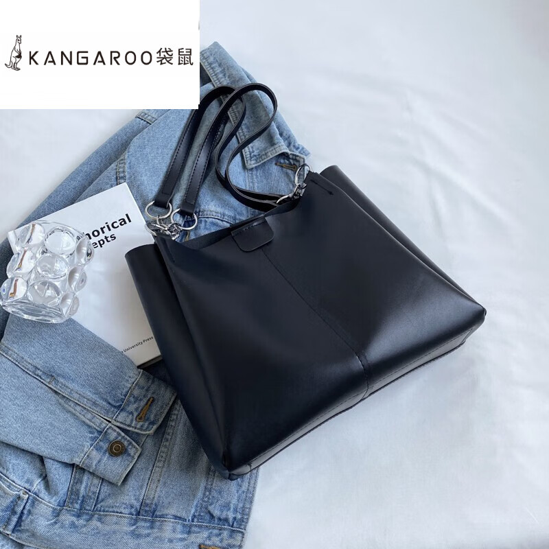袋鼠(kangaroo)品牌秋冬大容量包包女新款大上课单肩包简约休闲托特