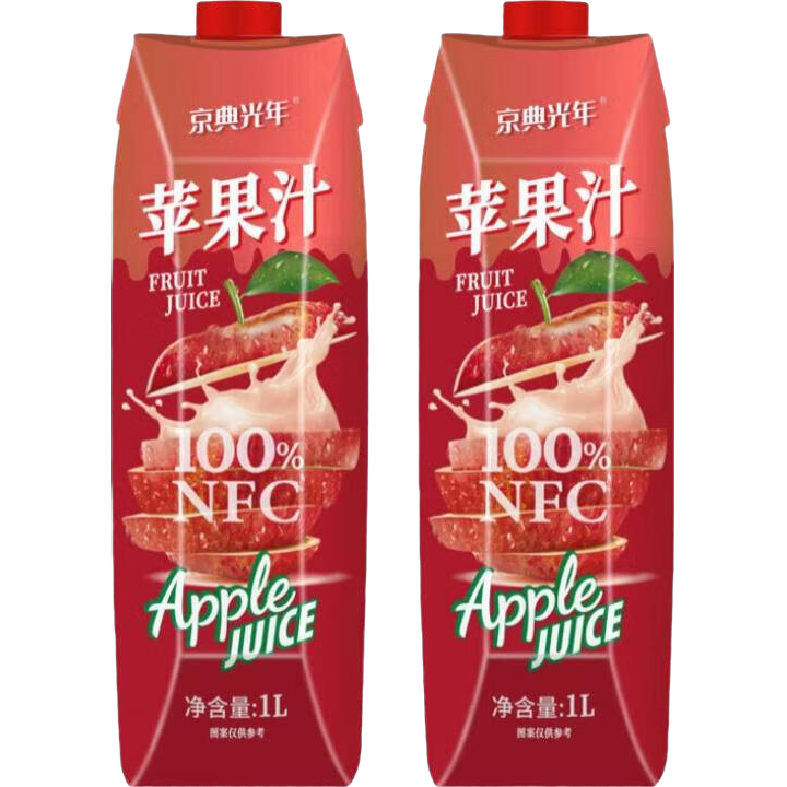 ������� 100%ƻ��֭���� NFC100%��֭���� NFC100%ƻ��֭ 1L* 2�� 14.9Ԫ