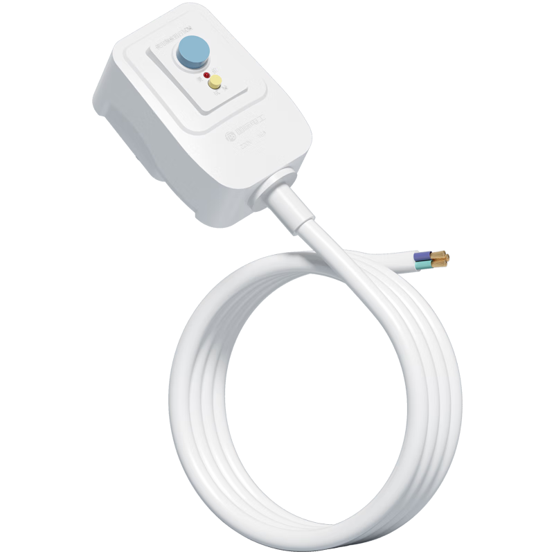 国际电工(FDD)热水器漏电保护插头空调防漏电带线插座10A/16A延长线漏保开关 带线漏电保护插头【1.5米-10A白色】