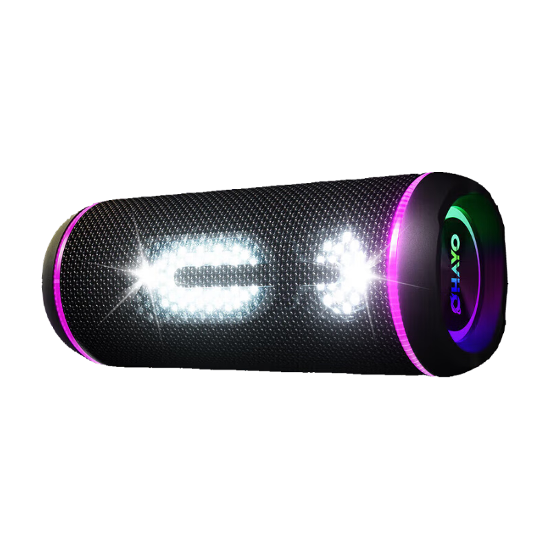 雷登（OHAYO）高音质蓝牙音箱便携式超重低音炮大音量 2分频立体声小型户外自行车骑行防水音响可插U盘插卡 音乐冲击波【50W】IPX7防水+持久续航 音质加强版【2分频】+16G U盘+音响网袋