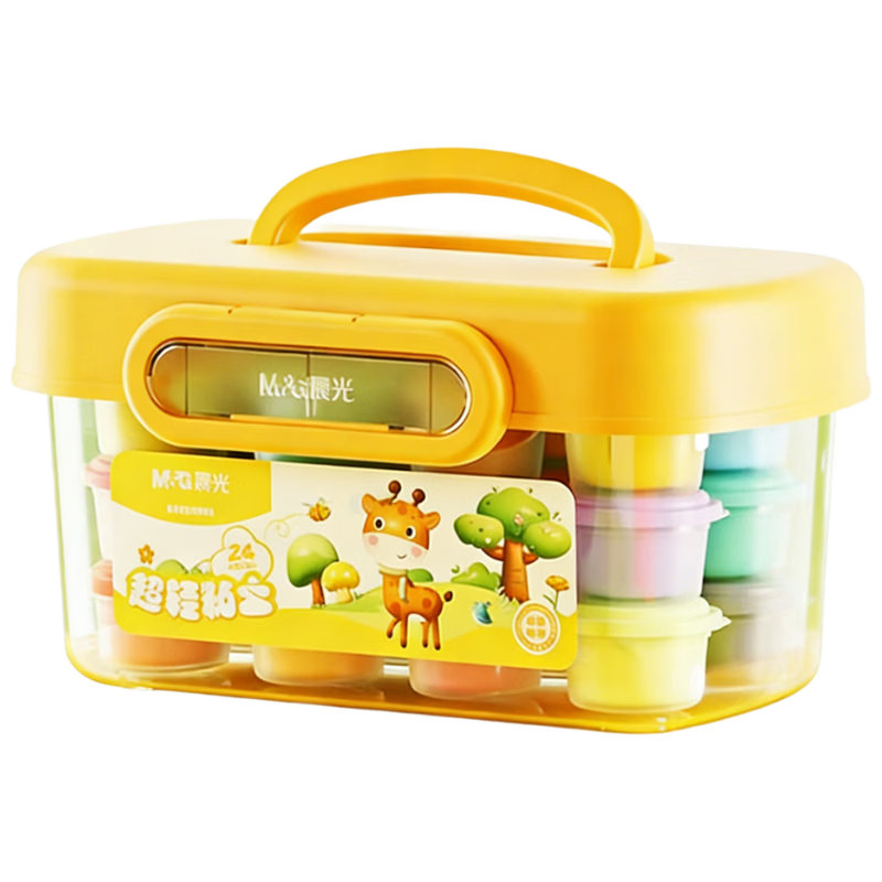 ���⣨M&G������ѧ�ľߡ�С¹��װ24ɫ����ճ�������� ��ͯ������Ƥ������׶�԰Сѧ���ֹ�diy����������� 27.8Ԫ