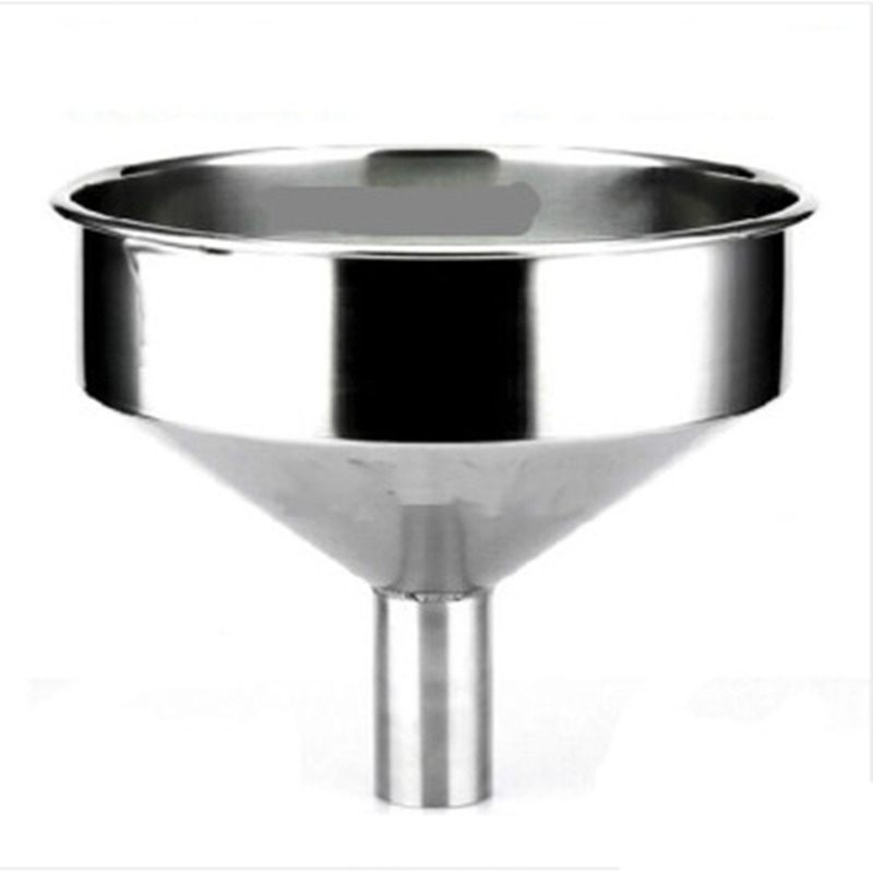 泉讨不锈钢大漏斗 特大号 大口径汽车加油漏斗 工业漏斗 上口15cm下口