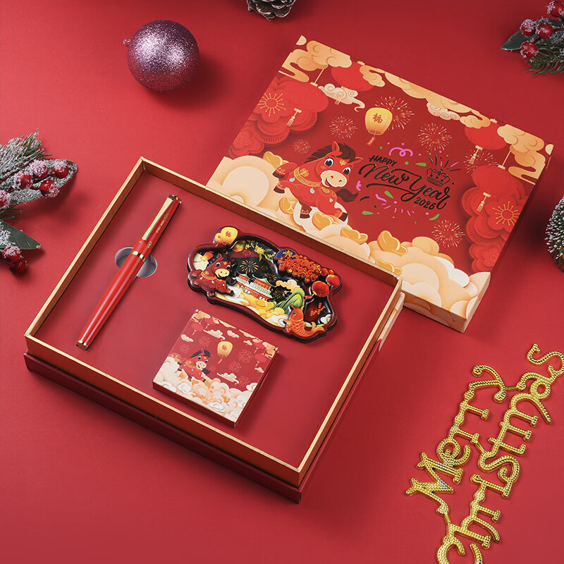 DUKE公爵2026马年福笔套装3红色气氛款铱金笔钢笔墨水笔自用书写送人自用书写顺滑可用墨囊 2026马踏祥云福笔套装 京东折扣/优惠券