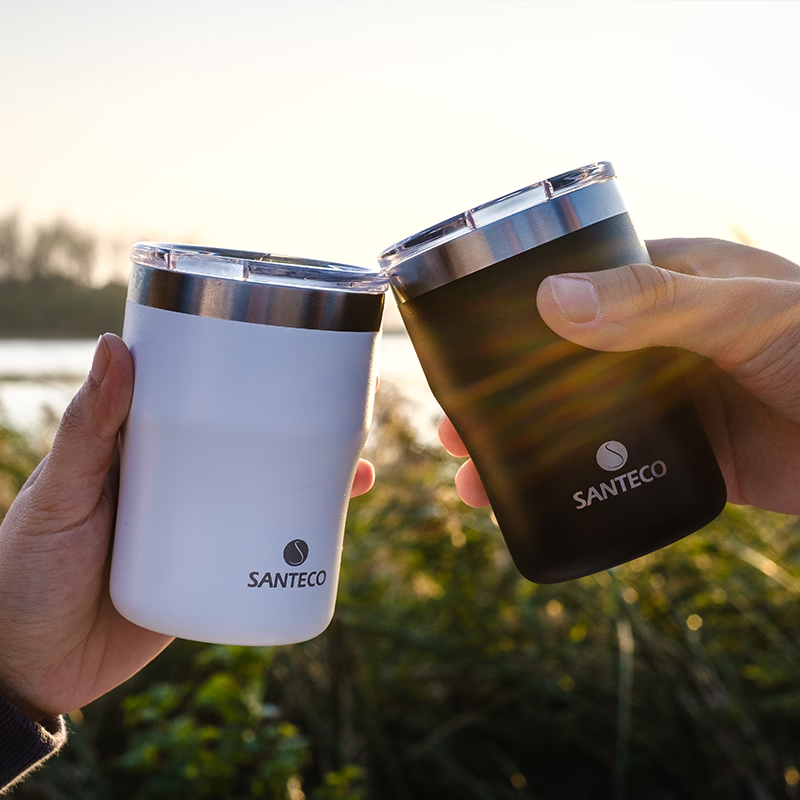 哈尔斯保温杯女高颜值大容量水杯男不锈钢便携车载办公室泡茶杯子t 白300ml