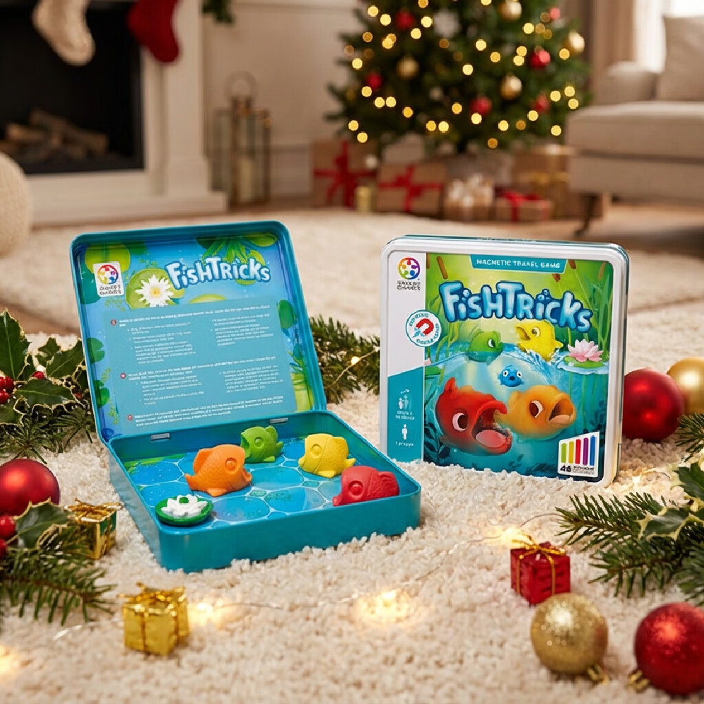 SMART GAMES大鱼吃小鱼 儿童益智玩具磁力棋盘逻辑桌游 男孩开学礼物 5岁+ 大鱼吃小鱼