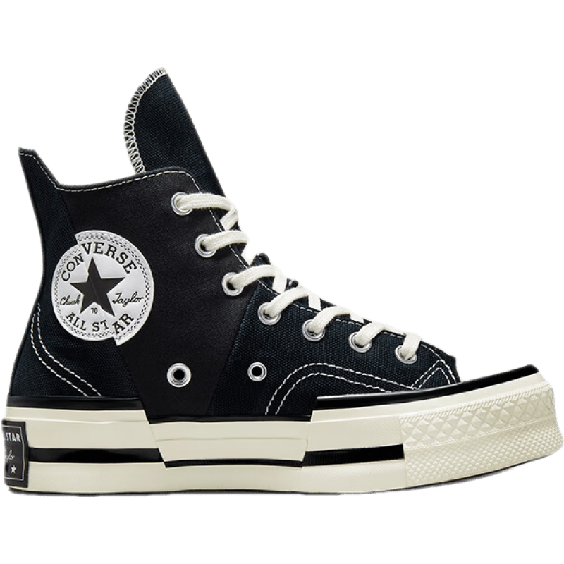 匡威（Converse）官方Chuck 70 Plus男女解构高帮运动鞋黑色A00916C A00916C 39