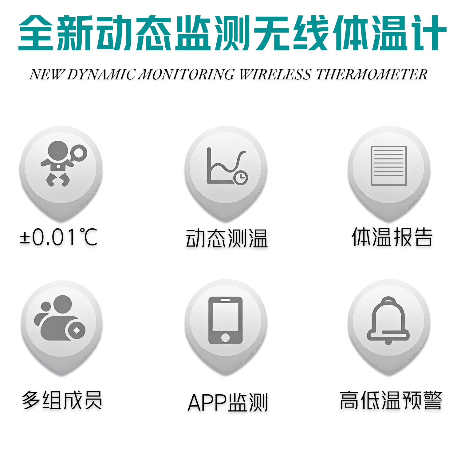 SES【德国】儿童耳温枪婴儿电子体温计医用高精准APP实时监测温度 体温计【0.01℃精准/APP/显示屏/高烧预警】