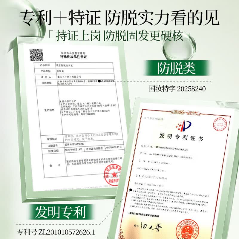 霸王防脱洗发水 控油去屑侧柏叶人参滋养固发养发强发根 男女士洗头膏 【双瓶囤货】防脱洗发水840ml