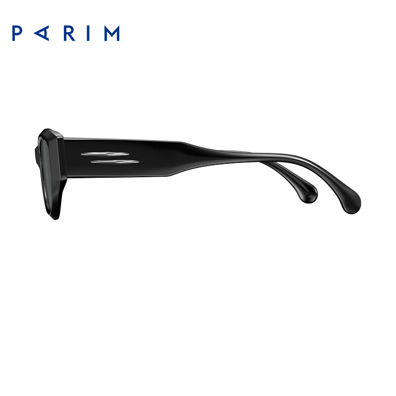 派丽蒙（PARIM）田栩宁同款猫眼墨镜女复古大脸偏光防紫外线眼镜男款74019逆行者 B1PR 黑色-黑色-深灰